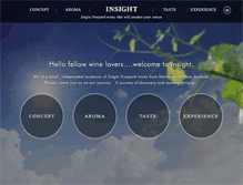 Tablet Screenshot of insightwines.com